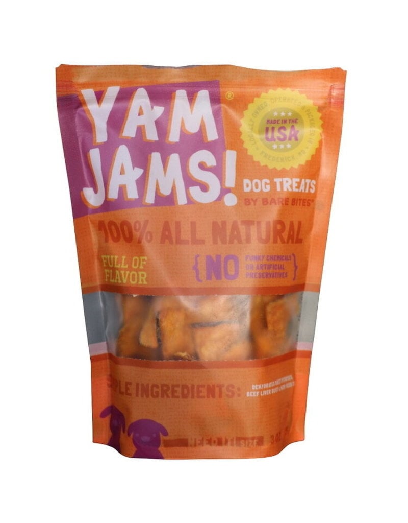 Bare Bites Bare Bites Dog Treats Yam Jams 3 oz