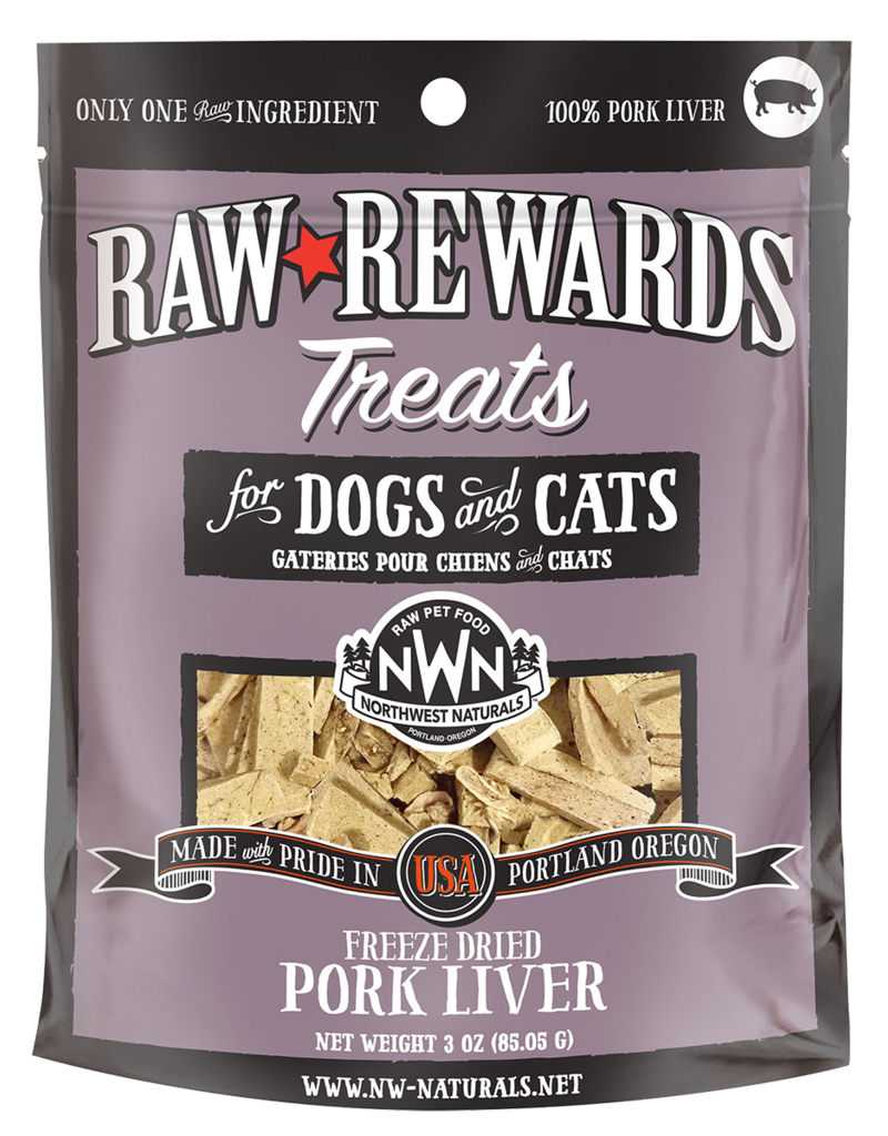 Northwest Naturals Northwest Naturals Raw Rewards Treats | Pork Liver 3 oz