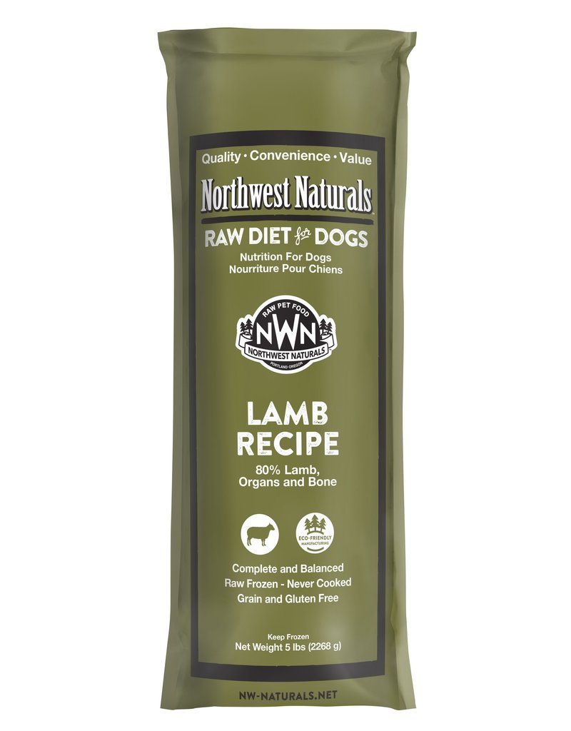 Northwest Naturals Northwest Naturals Frozen Chub Lamb 5 lb CASE (*Frozen Products for Local Delivery or In-Store Pickup Only. *)