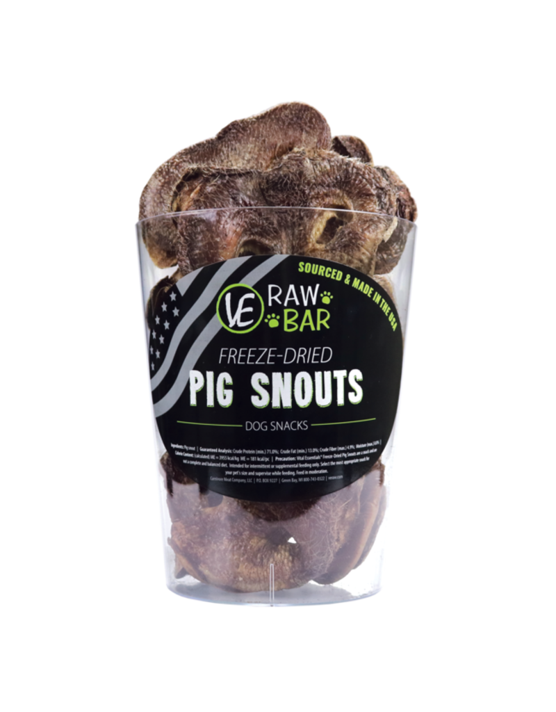 Vital Essentials Vital Essentials Raw Bar Dog Treats Freeze Dried Pig Snouts single