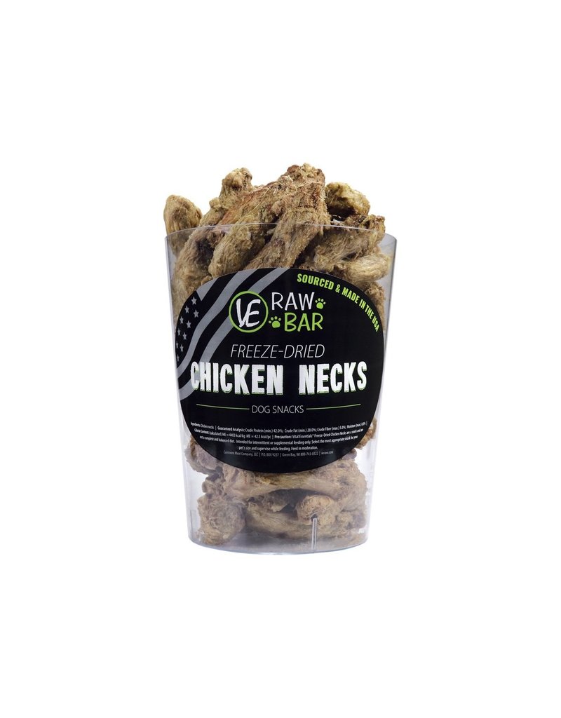 Vital Essentials Vital Essentials Raw Bar Dog Treats Freeze Dried Chicken Necks single