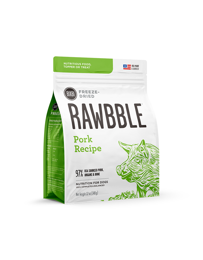 Bixbi Bixbi Freeze Dried Rawbble Pork 4.5 oz