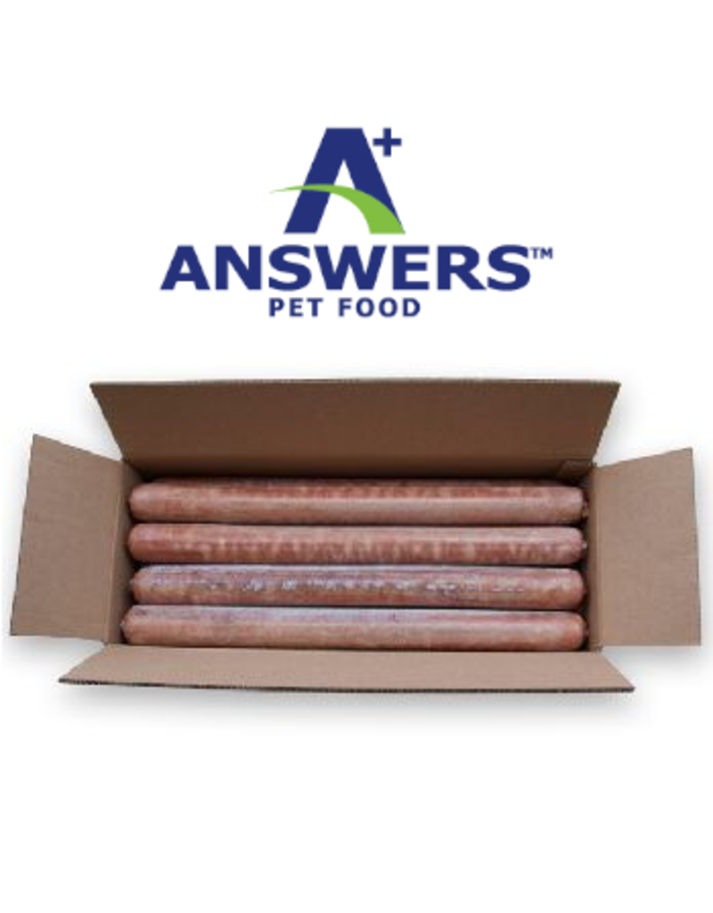 Answer's Pet Food Answers Frozen Dog Food Detailed Duck Chub 40 lbs (*Frozen Products for Local Delivery or In-Store Pickup Only. *)