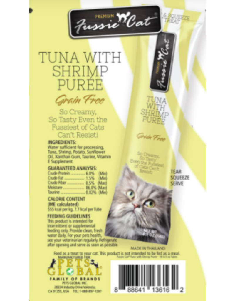 Fussie Cat Fussie Cat Puree Treats | Tuna with Shrimp 2 oz