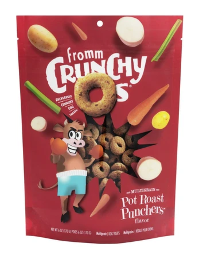 Fromm Fromm Crunchy-O's Dog Treats | Multigrain Pot Roast Punchers 26 oz