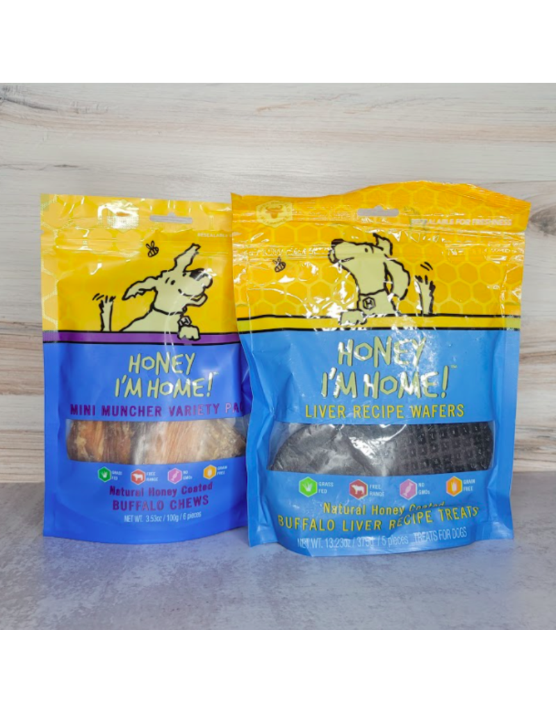 Honey Im Home Honey I'm Home Dog Treats | Buffalo Wafers 5 pk