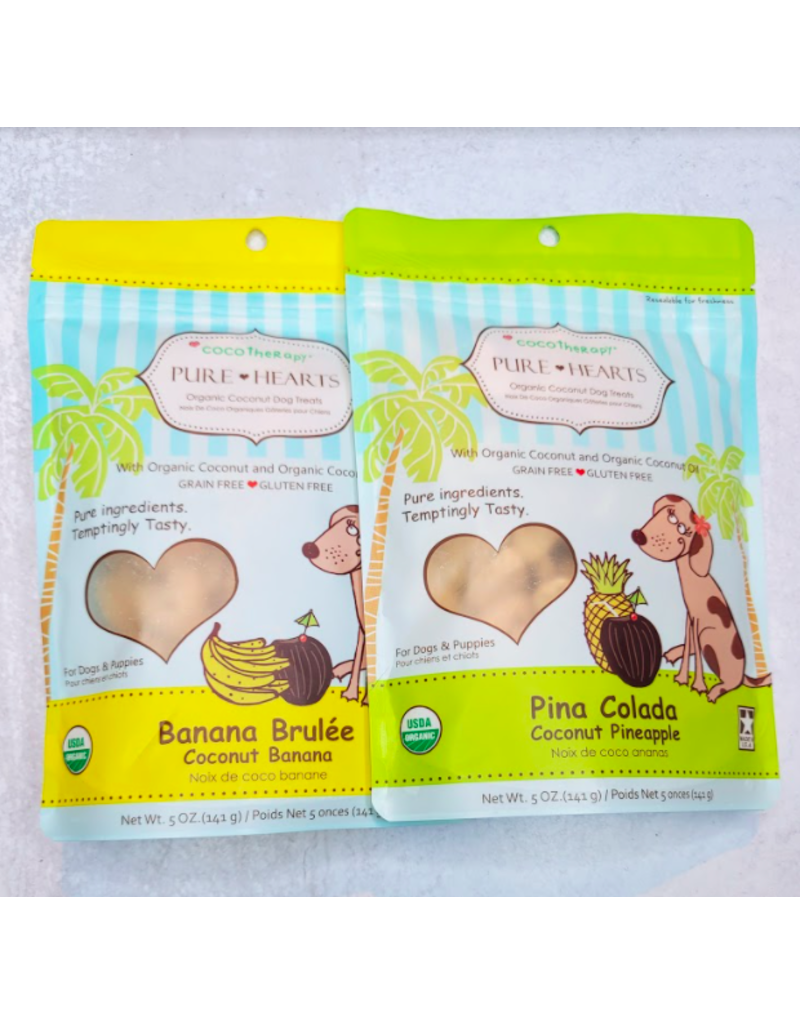 CoCo Therapy Z Coco Therapy Dog Treats | Pure Hearts Banana Brulee 5 oz