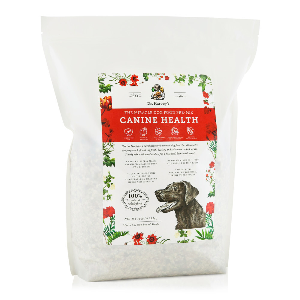 Dr. Harvey s Canine Health The Miracle Dog Food Pre Mix 10 lbs The Pet Beastro