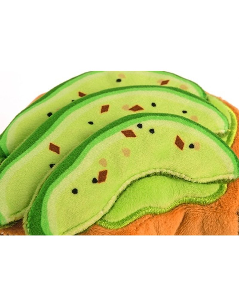 PLAY P.L.A.Y.  Barking Brunch Dog Toy Avo-Doggo Toast