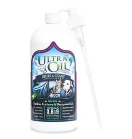 Ultra Oil For Pets Ultra Oil Skin & Coat Supplement Sardine, Anchovy, & Hempseed Oil 32 oz