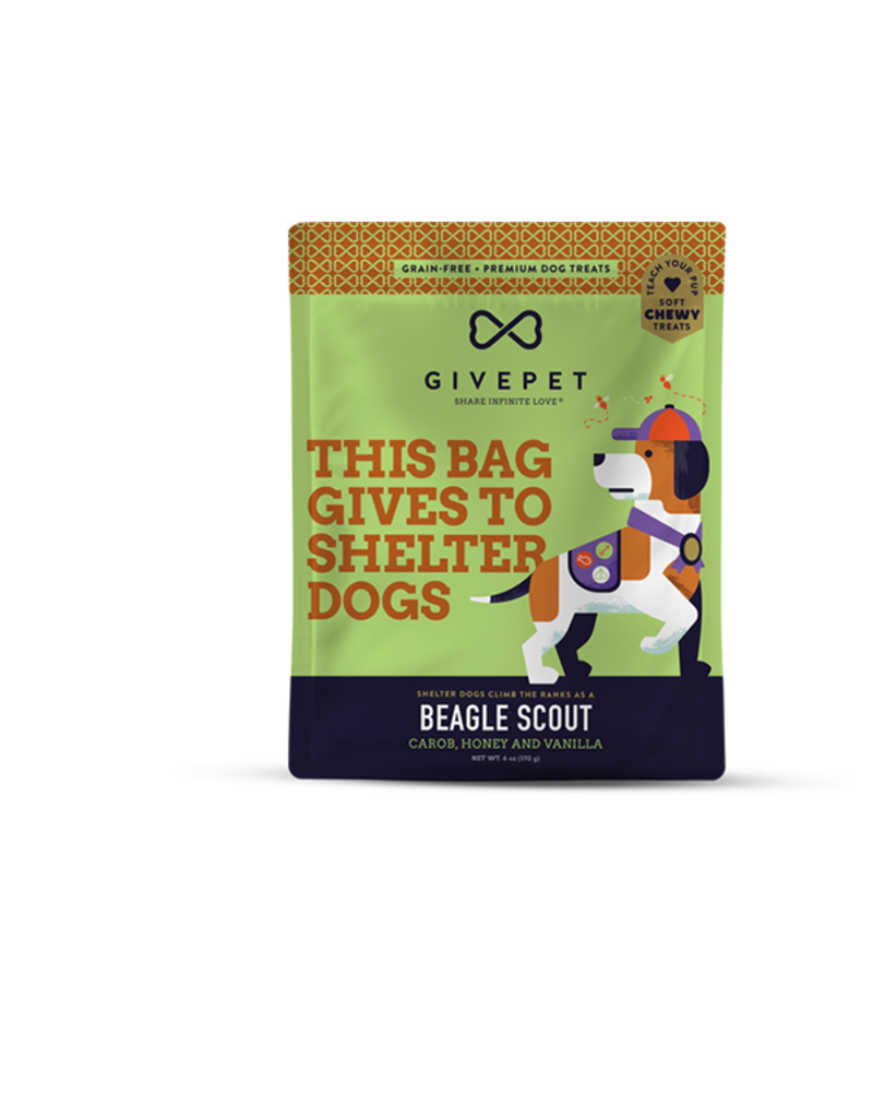 GivePet, LLC GivePet Grain-Free Soft & Chewy Dog Treats | Beagle Scout 6 oz
