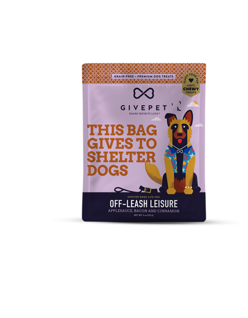 GivePet, LLC GivePet Grain-Free Soft & Chewy Dog Treats | Off-Leash Leisure 6 oz