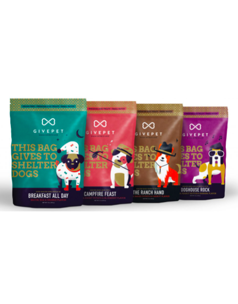 GivePet, LLC GivePet Grain-Free Small Batch Dog Treats | Doghouse Rock 12 oz