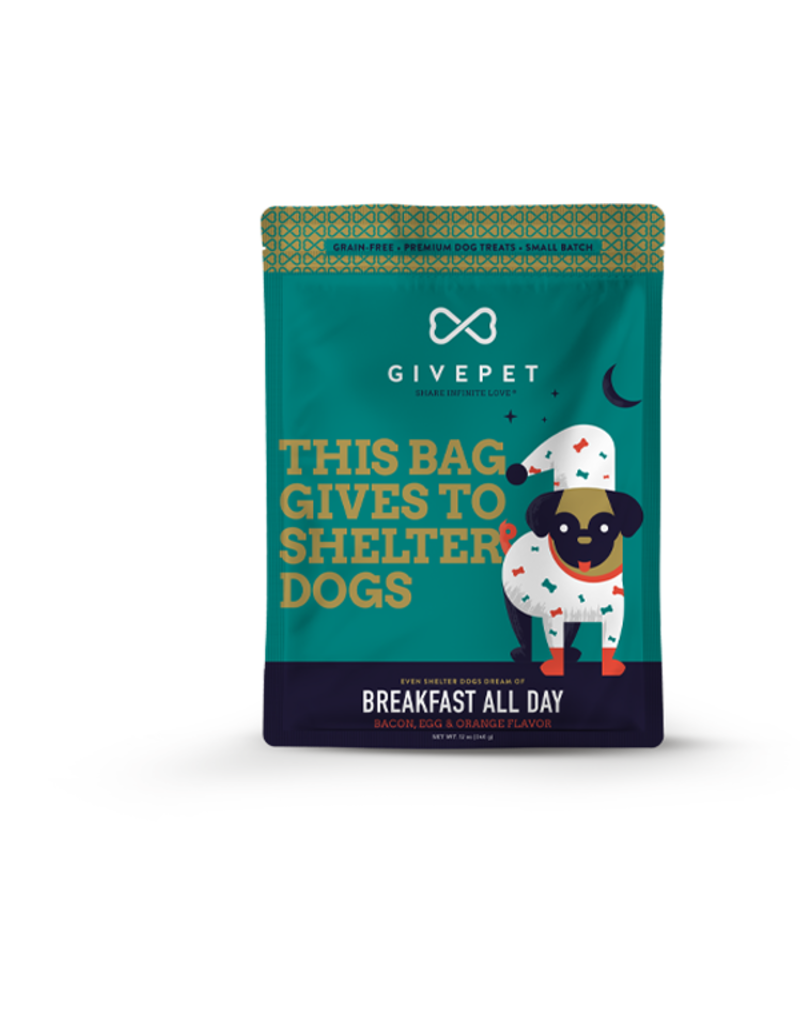 GivePet, LLC GivePet Grain-Free Small Batch Dog Treats | Breakfast All Day 12 oz