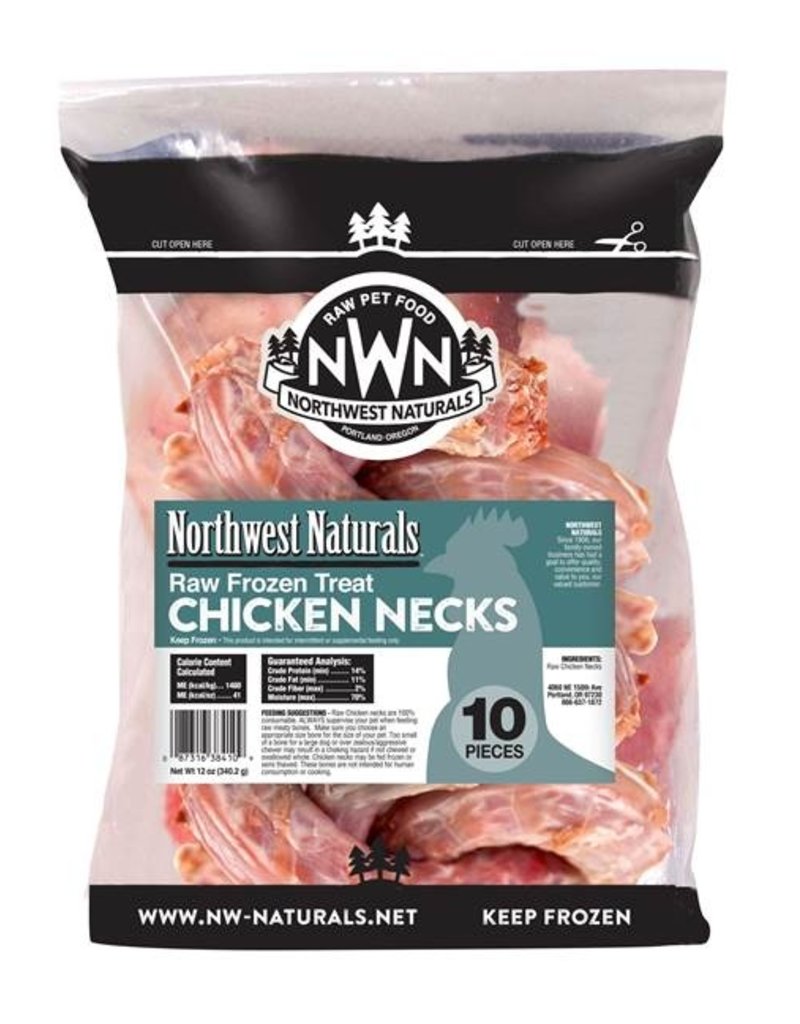 Northwest Naturals Northwest Naturals Frozen Raw Meaty Bones | Chicken Necks 12 oz (*Frozen Products for Local Delivery or In-Store Pickup Only. *)