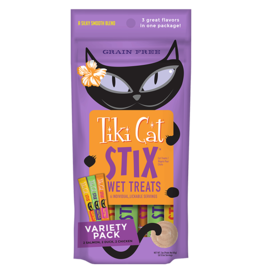 Tiki Cat Tiki Cat Silky Smooth Mousse Stix Variety Pack 3 oz