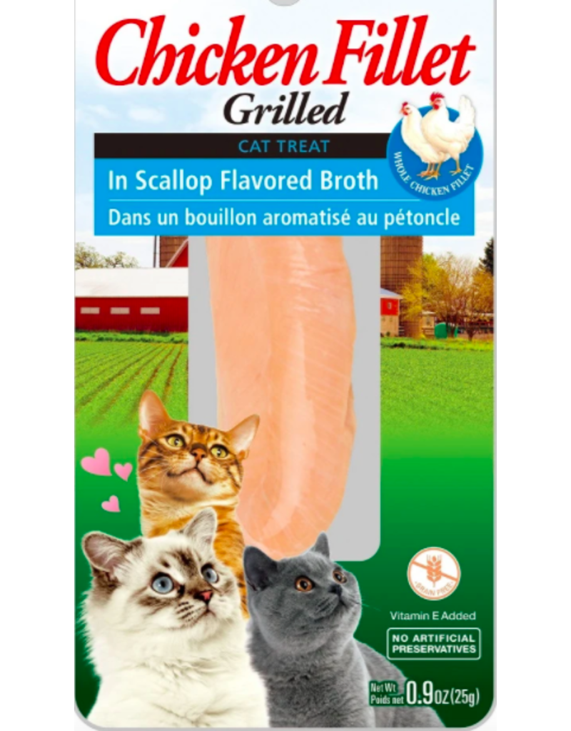 Inaba Inaba Fillets Cat Treats Chicken in Scallop Broth 0.9 oz single