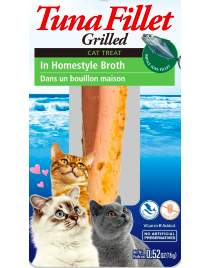 Inaba Inaba Fillets Cat Treats Tuna in Homestyle Broth 0.52 oz single