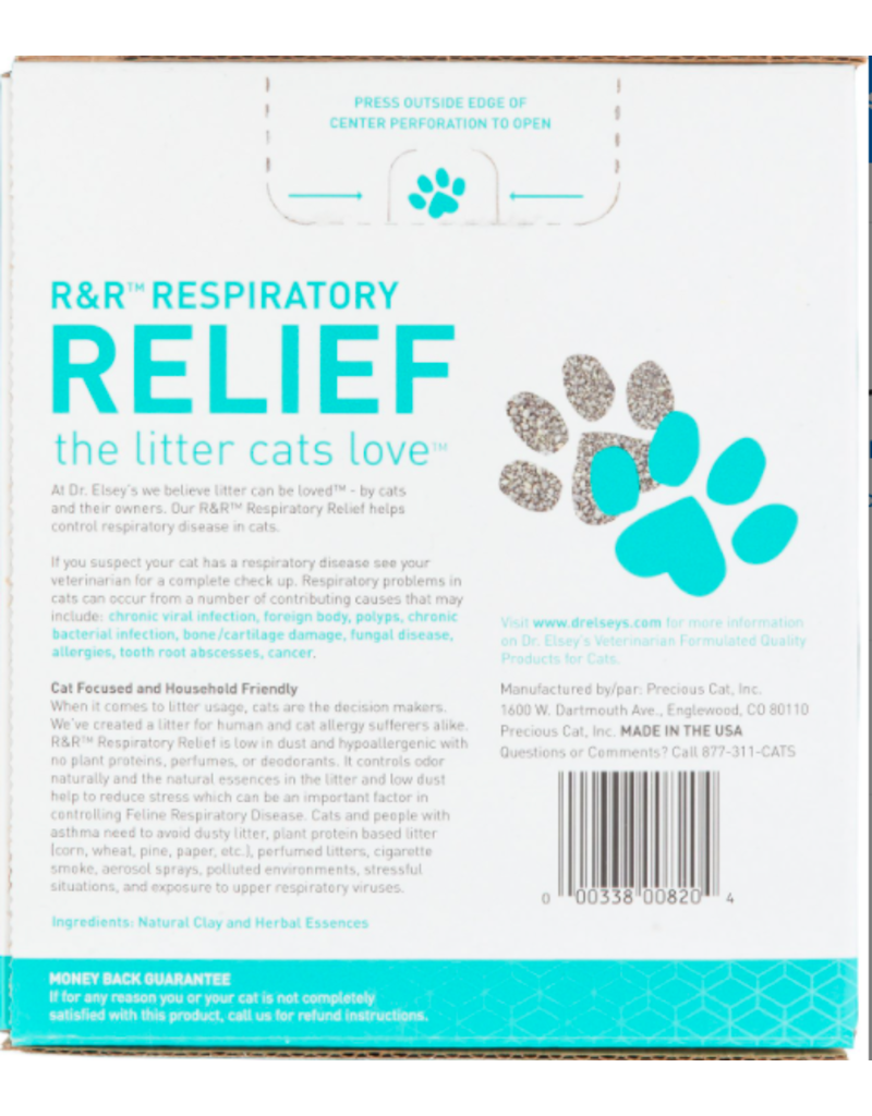 Dr. Elsey's Dr. Elsey's Precious Cat Litter | Respiratory Relief 20 lb (* Litter 12 lbs or More for Local Delivery or In-Store Pickup Only. *)