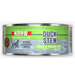 Koha Koha Canned Cat Food CASE of 24 Duck Stew 5.5 oz