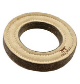 Tall Tails Tall Tails Dog Toy | Natural Leather & Wool Ring 7 in