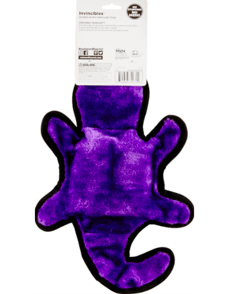 Outward Hound Outward Hound Invincibles Dog Toys Green/Purple Gecko