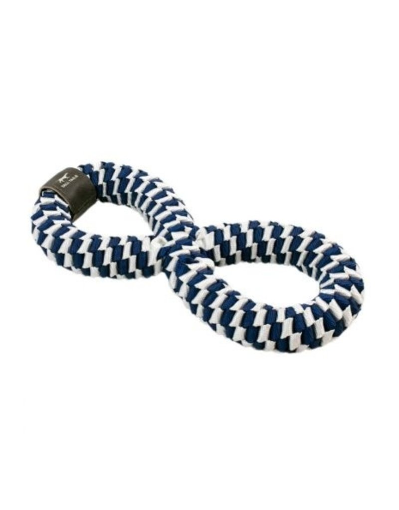 Tall Tails Tall Tails Dog Toy Braided Infinity Tug Navy 11 in