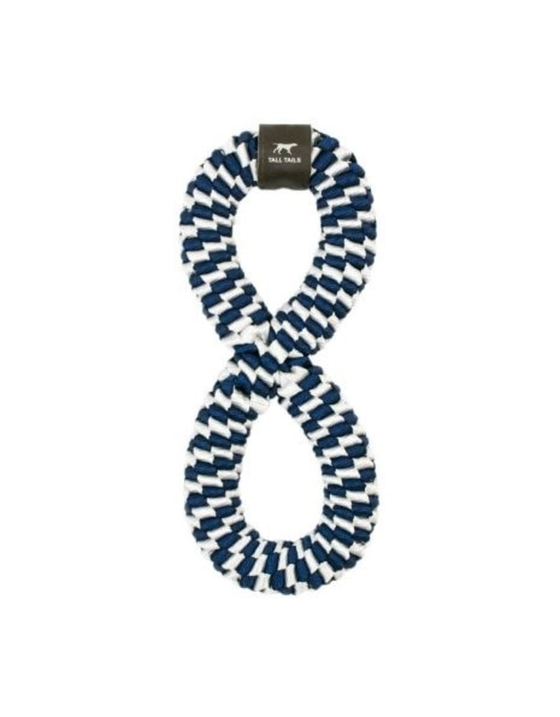 Tall Tails Tall Tails Dog Toy Braided Infinity Tug Navy 11 in