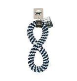 Tall Tails Tall Tails Dog Toy Braided Infinity Tug Navy 11 in