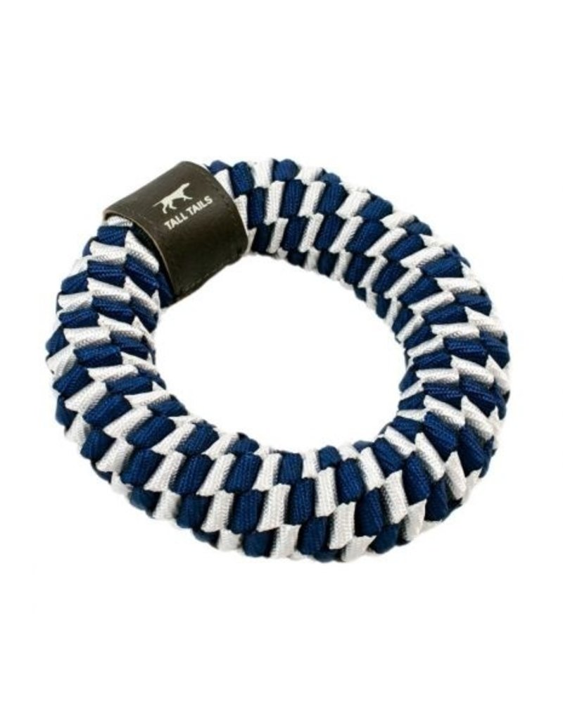 Tall Tails Tall Tails Dog Toy Braided Ring Navy 6 in