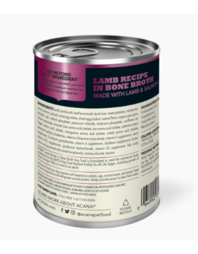 Acana Acana Canned Dog Food | Lamb Recipe 12.8 oz single