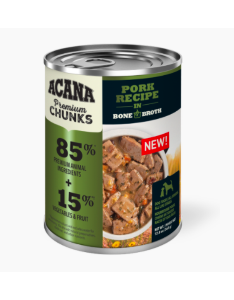 Acana Acana Canned Dog Food | Pork Recipe 12.8 oz CASE