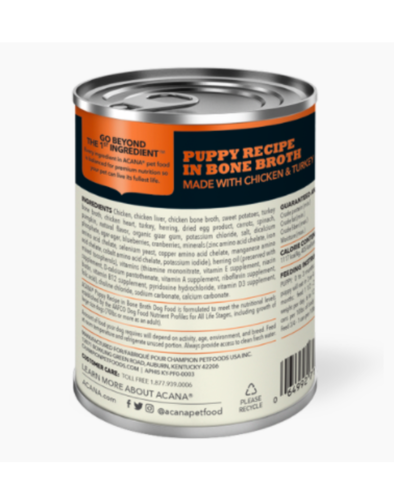 Acana Acana Canned Dog Food | Puppy Recipe 12.8 oz CASE