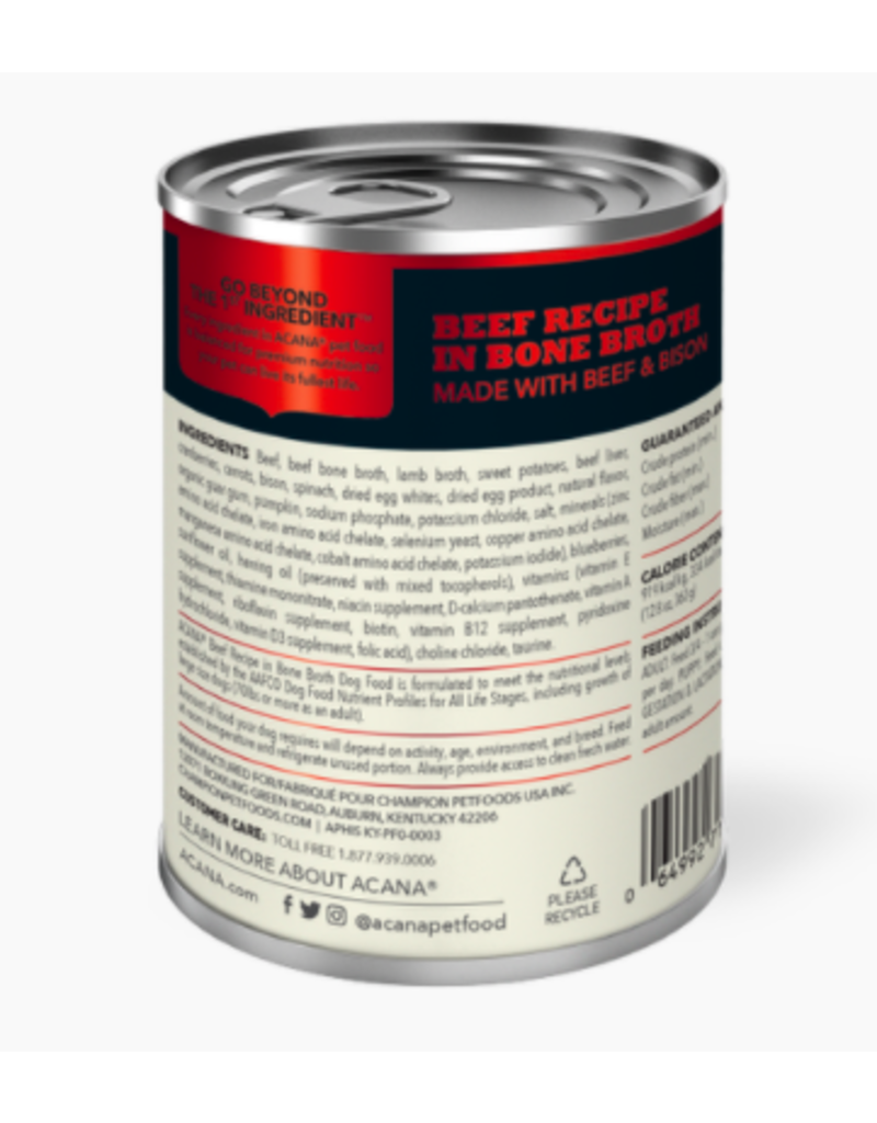 Acana Acana Canned Dog Food | Beef Recipe 12.8 oz single