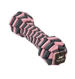 Tall Tails Tall Tails Dog Toy Braided Bone Pink & Charcoal 9 in