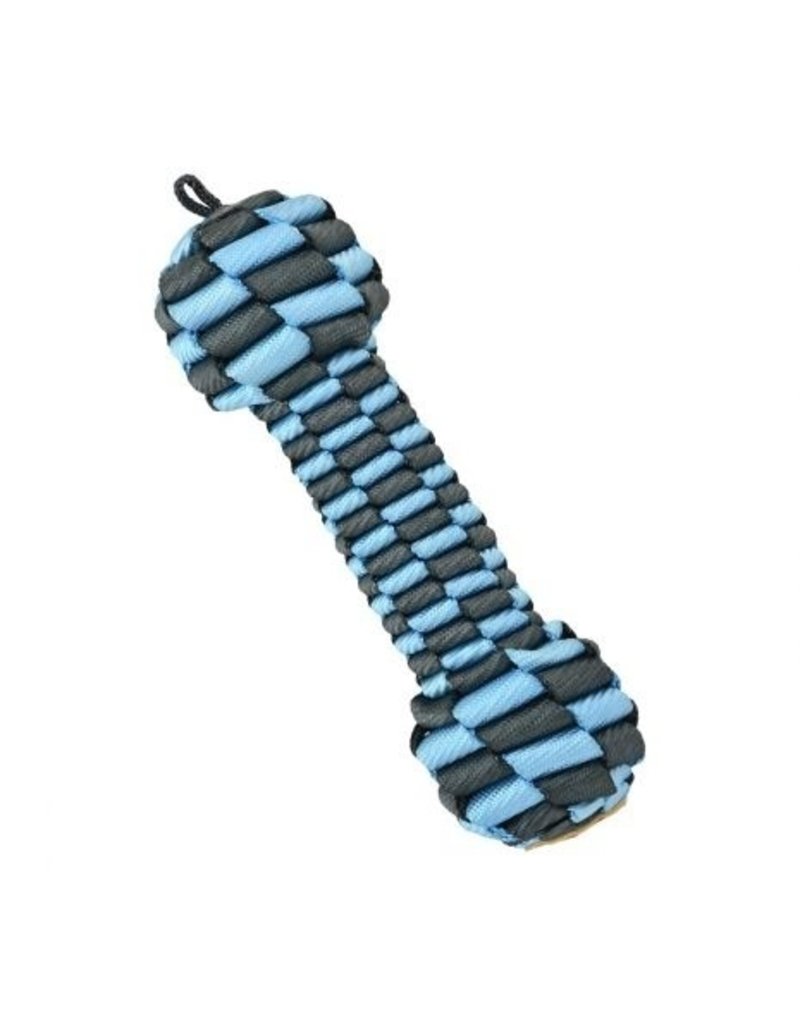 Tall Tails Tall Tails Dog Toy Braided Bone Blue & Charcoal 9 in