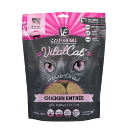 Vital Essentials DISC Vital Essentials Cat Freeze Dried Food Mini Patties Chicken Entree 8 oz