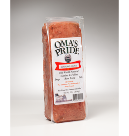 Oma's Pride Oma's Pride O'Paws Dog Raw Frozen Ground Quail Frames 2 lb CASE (*Frozen Products for Local Delivery or In-Store Pickup Only. *)
