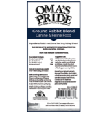 Oma's Pride Oma's Pride O'Paws Dog Raw Frozen Ground Amish Rabbit Blend 2 lb CASE (*Frozen Products for Local Delivery or In-Store Pickup Only. *)