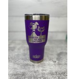 The Pet Beastro The Pet Beastro Tumbler | Cat Mom Purple Motto Logo