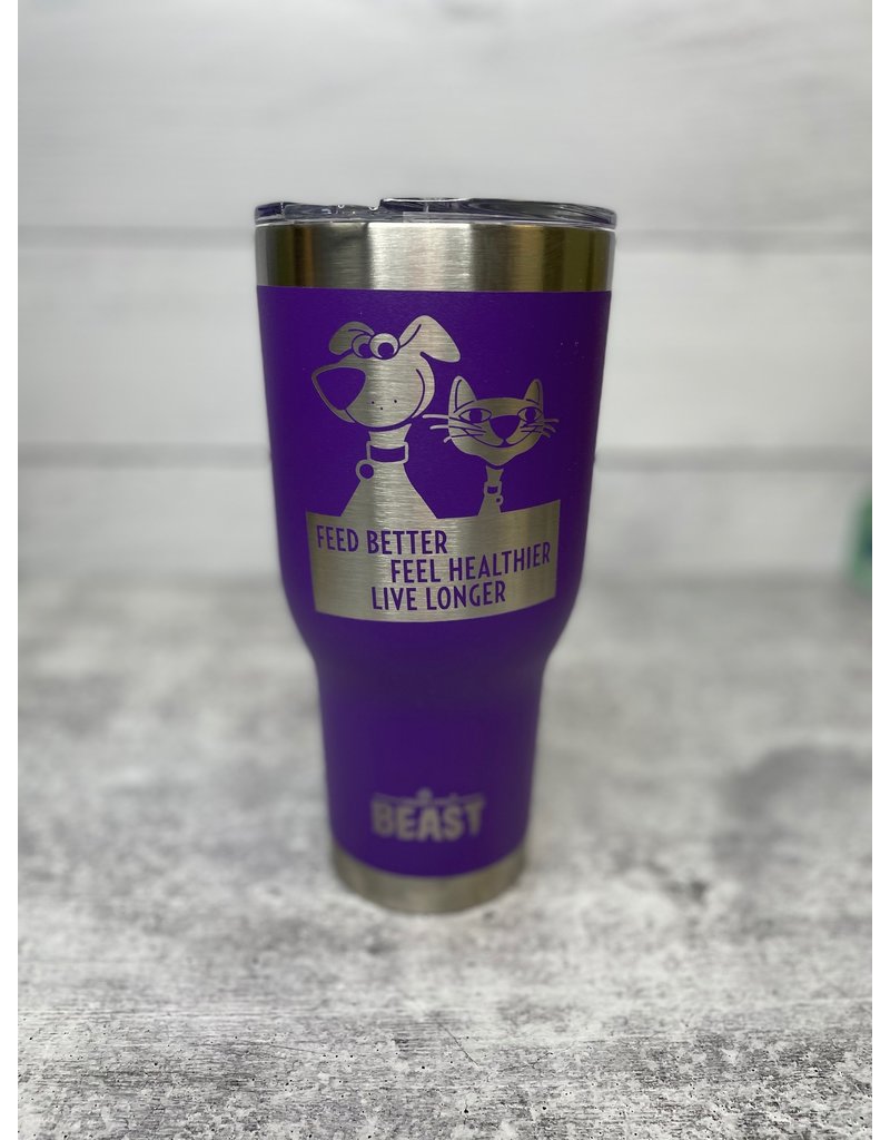 The Pet Beastro The Pet Beastro Tumbler | Cat Mom Purple Motto Logo