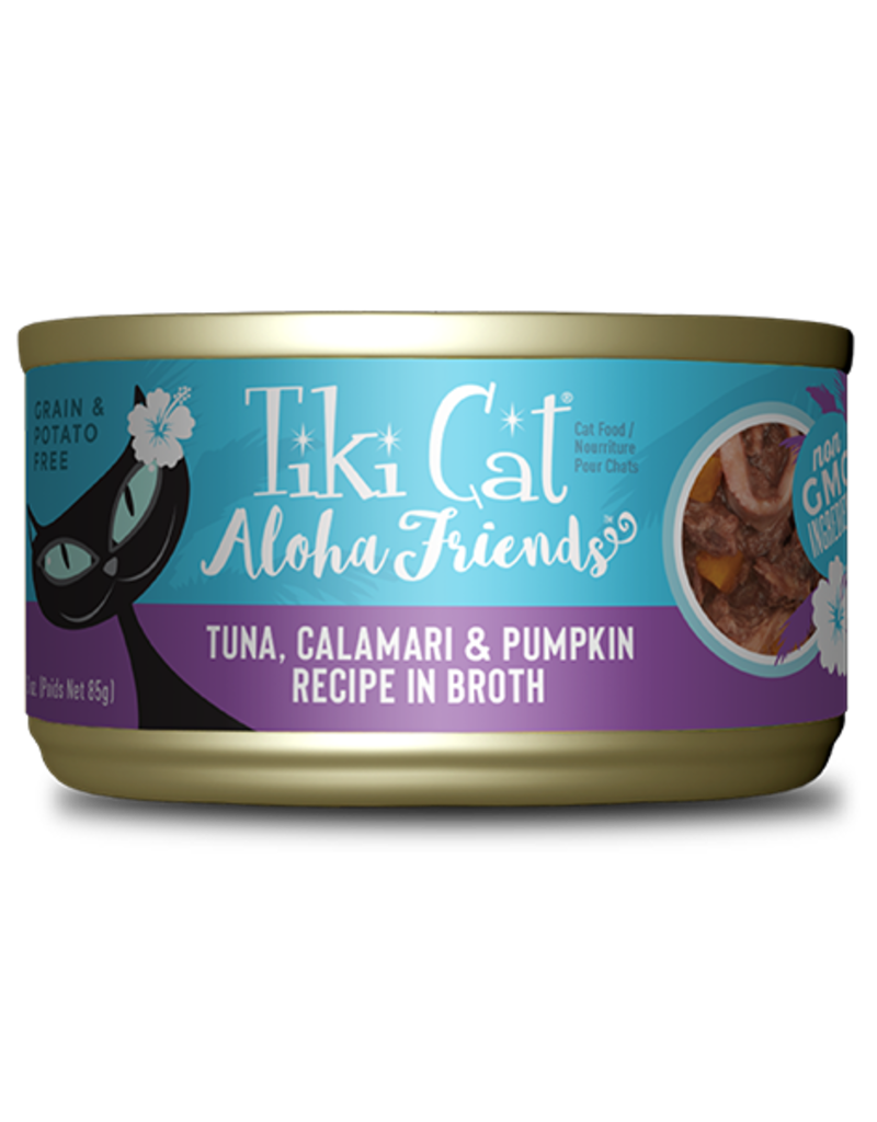 Tiki Cat Tiki Cat Aloha Friends Canned Cat Food Tuna w/ Calamari & Pumpkin 3 oz CASE