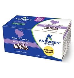 Answer's Pet Food Answers Frozen Dog Food CASE Detailed Turkey Nibbles  2.2 lbs (*Frozen Products for Local Delivery or In-Store Pickup Only. *)