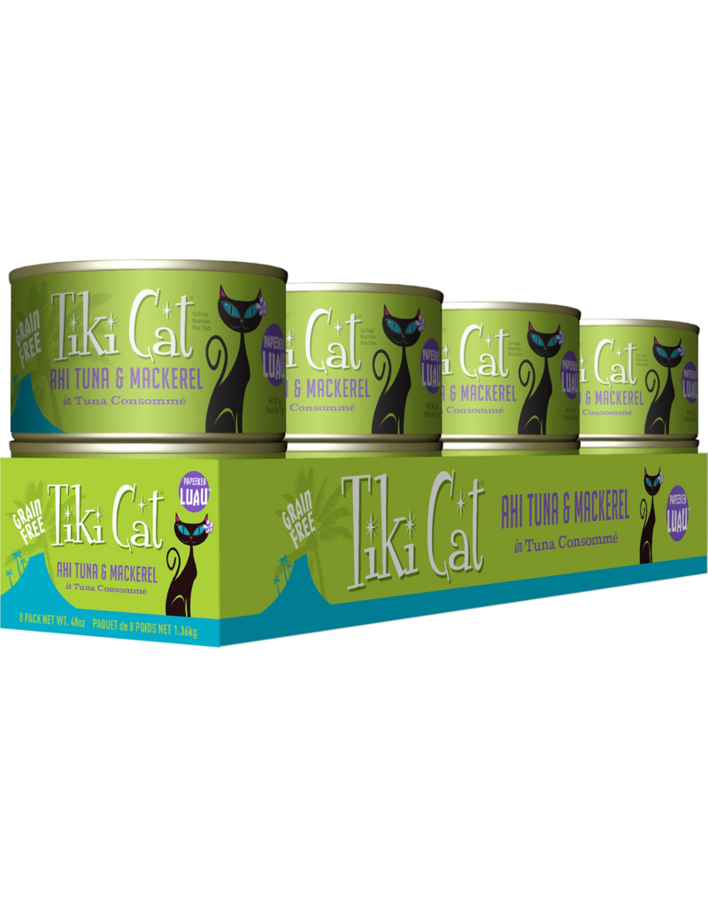 Tiki Cat Tiki Cat Canned Cat Food Papeekeo Luau (Ahi Tuna & Mackerel) 6 oz CASE