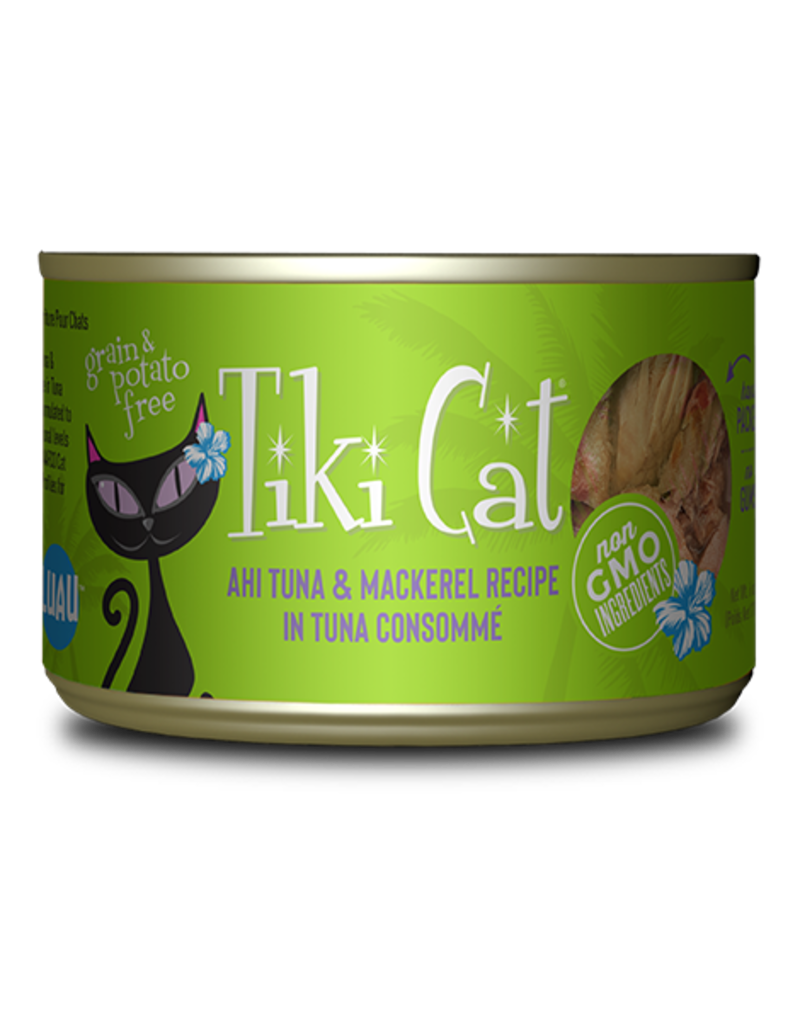 Tiki Cat Tiki Cat Canned Cat Food Papeekeo Luau (Ahi Tuna & Mackerel) 6 oz CASE