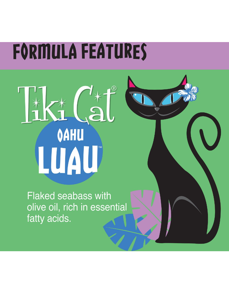 Tiki Cat Tiki Cat Canned Cat Food Oahu Luau (Seabass) 6 oz CASE