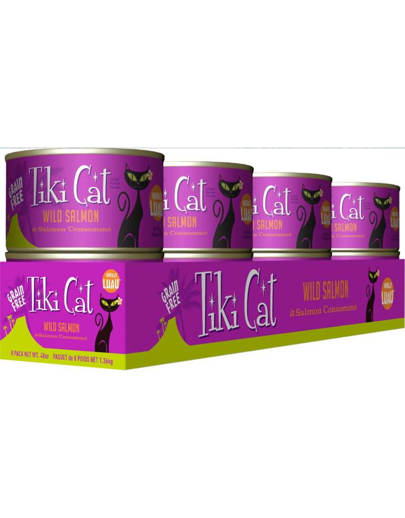 Tiki Cat Tiki Cat Canned Cat Food Hanalei Luau (Wild Salmon) 6 oz CASE
