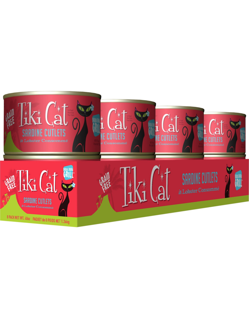 Tiki Cat Tiki Cat Canned Cat Food Bora Bora Grill (Sardine Cutlets) 6 oz CASE