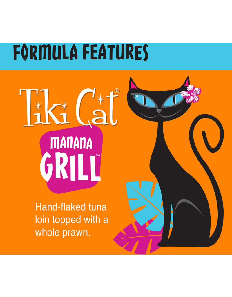 Tiki Cat Tiki Cat Canned Cat Food Manana Grill (Ahi Tuna w/ Prawns) 2.8 oz CASE