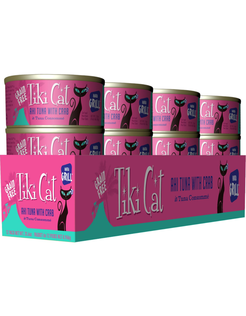 Tiki Cat Tiki Cat Canned Cat Food Hana Grill (Ahi Tuna w/ Crab) 2.8 oz CASE